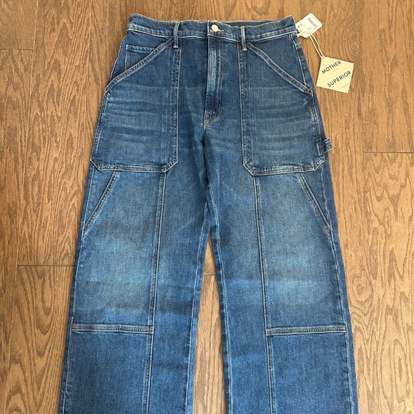 MOTHER Superior Denim The Lasso Utility Sneak Jeans Its a Small World Sz 30 NEW - Picture 7 of 14